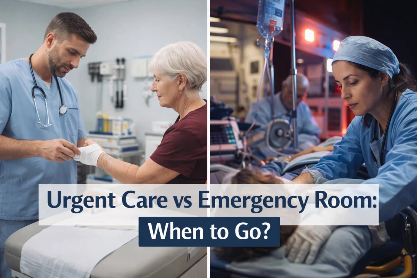 Urgent Care vs Emergency Room: Cost, Wait Time, Insurance Coverage & When You Should Go