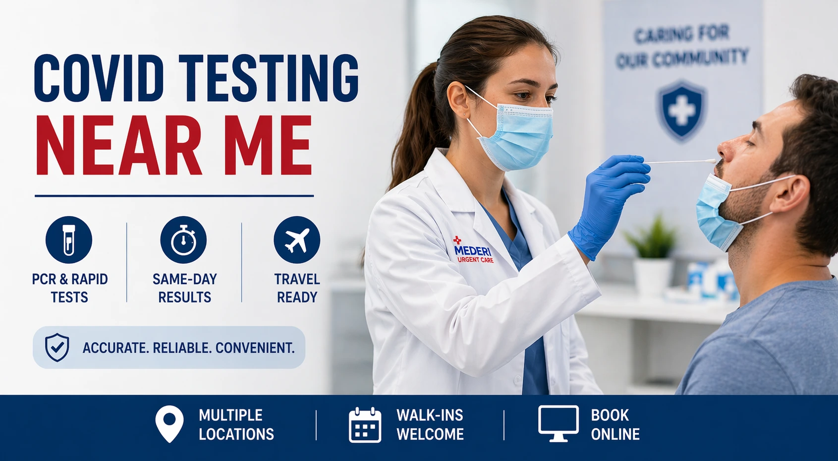 COVID Testing Near Me: PCR vs Rapid, Accuracy, Travel & Same-Day Results Explained